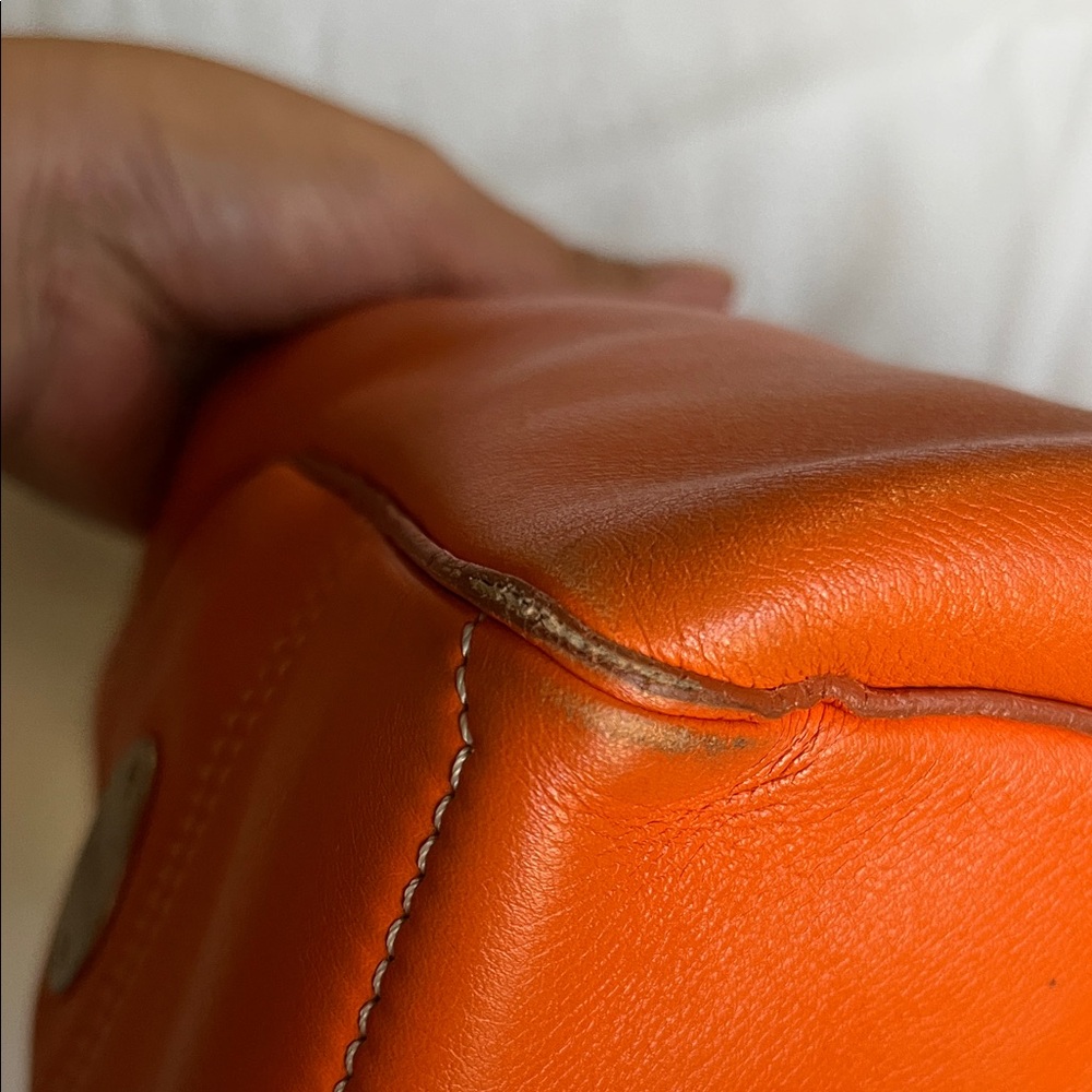 Celine Bougie Bright Orange Satchel Bag - Picture 6 of 13